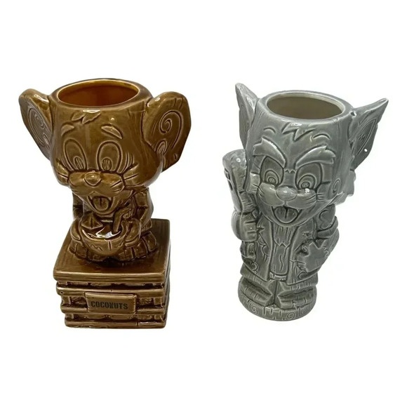 Geeki Tiki Tom and Jerry Tiki Mug Hula Time Set of 2 Box Set New - Picture 2 of 13